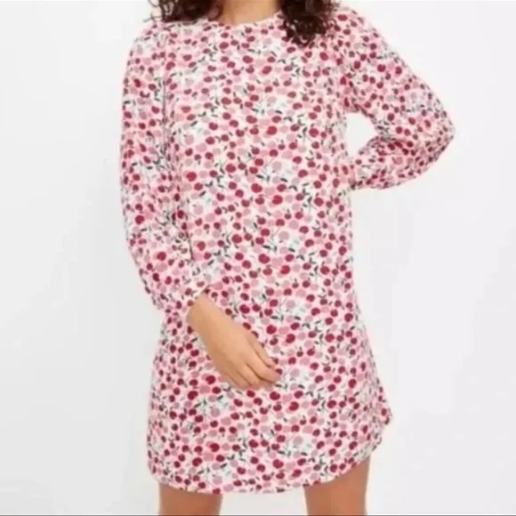 NEW with tags LOFT Cherry Print Mini Dress - Picture 1 of 7
